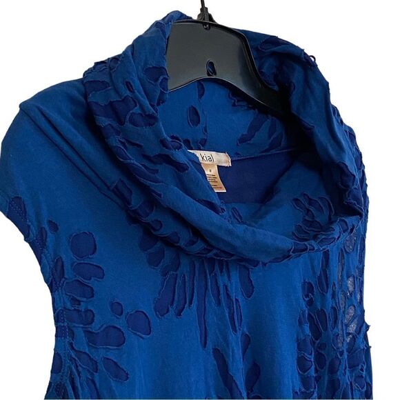 Kial BlueRazor Cut Cowl Neck Sleeveless Tunic Top Sz M - Picture 3 of 11